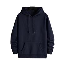 Moletom Masculino De Alta Qualidade Em Cor Sólida, Casual Para Outono E Inverno