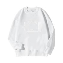 Moletom Masculino De Fleece Estampado Jujutsu Kaisen Quente Confortável Solto Gola Redonda Estilo