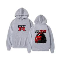 Moletom Masculino De Manga Longa Com Capuz Initial D GTR R35 Streetwear, Camiseta De Carro Esportivo