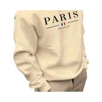 Moletom Masculino De Outono Inverno Com Forro De Lã Casual Solto Gola Redonda Estampa De Letras