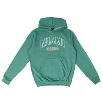 Moletom Masculino Desayner com Capuz Miami Verde