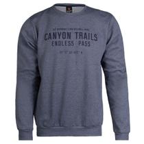 Moletom Masculino Desayner Estampa Frontal Marinho Mescla Moletom Masculino Desayner Estampa Frontal Marinho Mescla