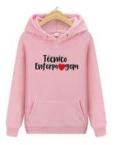 Moletom Masculino e Feminina Enfermagem Blusa Canguru