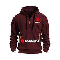 Moletom Masculino Estiloso E Respirável Para Motociclismo Suzuki Outono Inverno