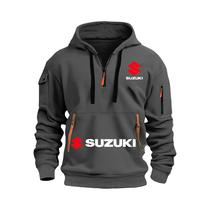 Moletom Masculino Estiloso E Respirável Para Motociclismo Suzuki Outono Inverno