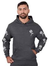 Moletom Masculino Feminino Flor Blusa de Frio Canguru Capuz - Methodic