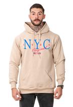 Moletom Masculino Flanelado Blusa de Frio New York City 1984