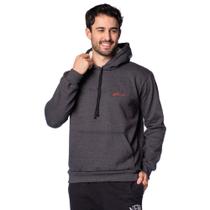 Moletom Masculino Gangster Capuz Fleece Pelinhos Cinza Moletom Masculino Gangster Capuz Fleece Pelinhos Cinza