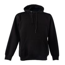 Moletom Masculino Gangster Plus Size Com Capuz Preto