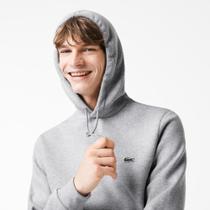 Moletom masculino Lacoste Clássico com Bolso e Capuz Moletom masculino Lacoste Clássico com Bolso e Capuz