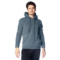 Moletom Masculino Ninety Eight Capuz Peluciado Cinza Escuro Moletom Masculino Ninety Eight Capuz Peluciado Cinza Escuro