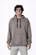 Moletom Masculino Oceano Canguru Oversized Leve 85702 Cor:MarromTamanho:P