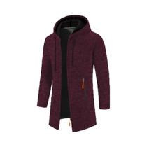 Moletom Masculino Oversize Com Capuz E Manga Longa, Jaqueta De Inverno Quente, Estilo Streetwear Com