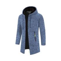 Moletom Masculino Oversize Com Capuz E Zíper, Manga Longa, Cor Sólida, Estilo Streetwear, Jaqueta De