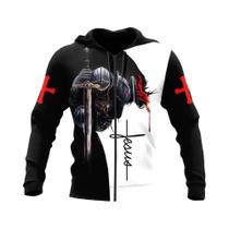Moletom Masculino Oversized Com Estampa 3D De Jesus Cristo, Estilo Harajuku, Moda Casual Streetwear Moletom Masculino Oversized Com Estampa 3D De Jesus Cristo, Estilo Harajuku, Moda Casual Streetwear