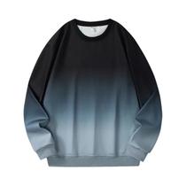 Moletom Masculino plus Size 110-190kg, Pullover Solto Com Gradiente, Gola Redonda, Hoodies De Lazer Moletom Masculino plus Size 110-190kg, Pullover Solto Com Gradiente, Gola Redonda, Hoodies De Lazer