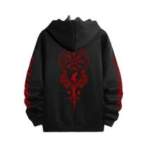 Moletom Masculino Preto Casual Com Capuz Para Outono/Inverno, Esportivo, Para Corrida, Pulôver