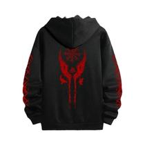 Moletom Masculino Preto Casual Com Capuz Para Outono/Inverno, Esportivo, Para Corrida, Pulôver