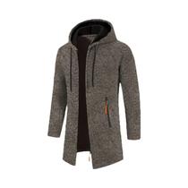 Moletom Masculino Preto com Capuz, Zíper e Manga Comprida - Jaqueta de Inverno