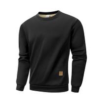 Moletom Masculino Quente Com Forro De Lã Para Outono/Inverno, Casual, Manga Longa, Pulôver Para Moletom Masculino Quente Com Forro De Lã Para Outono/Inverno, Casual, Manga Longa, Pulôver Para