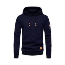 Moletom Masculino Quente Com Padrão Waffle, Casual, Sólido, Pullover Solto Para Esportes Ao Ar Livre Moletom Masculino Quente Com Padrão Waffle, Casual, Sólido, Pullover Solto Para Esportes Ao Ar Livre