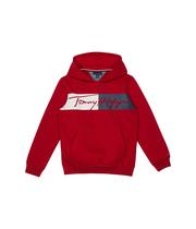 Moletom Masculino Tommy Hilfiger com Capuz - Manga Comprida - Scarlet Sage 5Y