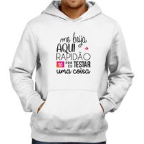 Moletom Me beija aqui rapidão - Foca na Moda