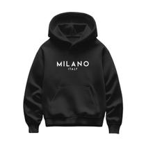 Moletom Milano Canguru Com Capuz Unissex Adulto Masculino Feminino Diversas Cores
