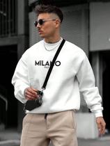 Moletom Milano Unissex Estiloso Moda Urbana Confortável e Moderna