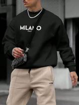 Moletom Milano Unissex Estiloso Moda Urbana Confortável e Moderna