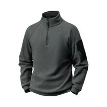Moletom Militar Masculino Com Gola Alta Em Fleece, Pullover Tático Para Caminhadas, Camping E