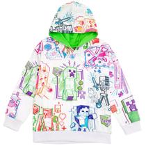 Moletom Minecraft Mobs Creeper Zombie Enderman para meninos 18-20 Moletom Minecraft Mobs Creeper Zombie Enderman para meninos 18-20