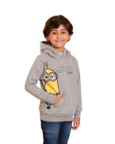 Moletom Minions Infantil Flanelado por Dentro com Capuz e Punho nas Mangas Bolso Frontal Gangster Moletom Minions Infantil Flanelado por Dentro com Capuz e Punho nas Mangas Bolso Frontal Gangster
