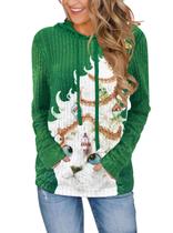 Moletom MixShe Color Block com capuz canelado feminino