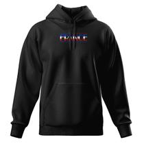 Moletom Modelo Canguru Com Capuz Algodão Masculino e Feminino France