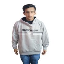 Moletom Mormaii Com Capuz Peluciado Masculino Cinza