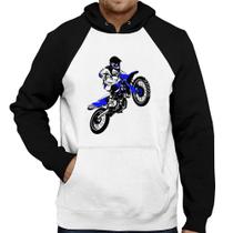 Moletom Motocross Jump Azul - Foca na Moda Moletom Motocross Jump Azul - Foca na Moda