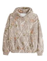Moletom MSBESYOR Camo Maple Leaf Print de lã unissex com bolso