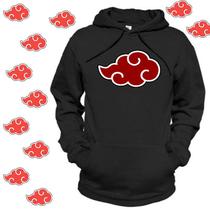 Moletom Naruto Akatsuki Bordado Canguru Moletom Naruto Akatsuki Bordado Canguru