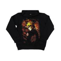 Moletom Naruto Blusa de Frio Preta Unissex Anime HCD294 BRC