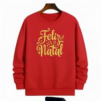 Moletom Natal Estampado Casual Chic Alta Durabilidade