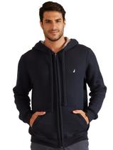 Moletom Nautica Masculino Hoodie Full-Zip Light Icon Azul Marinho Moletom Nautica Masculino Hoodie Full-Zip Light Icon Azul Marinho