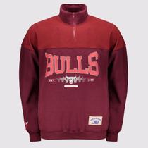 Moletom NBA Chicago Bulls Logo Vinho