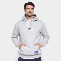 Moletom NBA Chicago Bulls Mini Logo Soft Capuz Masculino