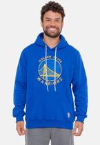 Moletom NBA Feltro Logo Golden State Warriors Azul