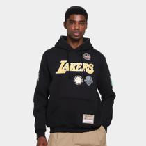 Moletom NBA Los Angeles Lakers Mitchell & Ness Masculino Moletom NBA Los Angeles Lakers Mitchell & Ness Masculino