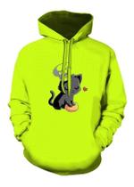 neon lime moletom com capuz