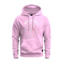 Moletom Never din easy Blusa De Frio Com Capuz Tecido Macio