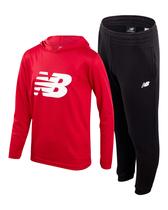 Moletom New Balance Boys Waffle Knit com capuz e calça de moletom Moletom New Balance Boys Waffle Knit com capuz e calça de moletom