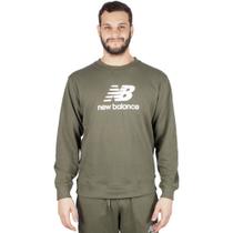 Moletom New Balance Essentials Basic Masculino Verde Moletom New Balance Essentials Basic Masculino Verde